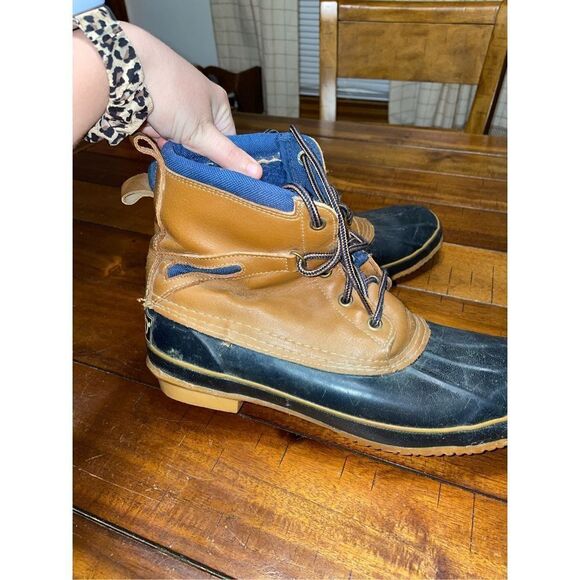 Men’s Sporto Brown and Navy Boots - Picture 4 of 8